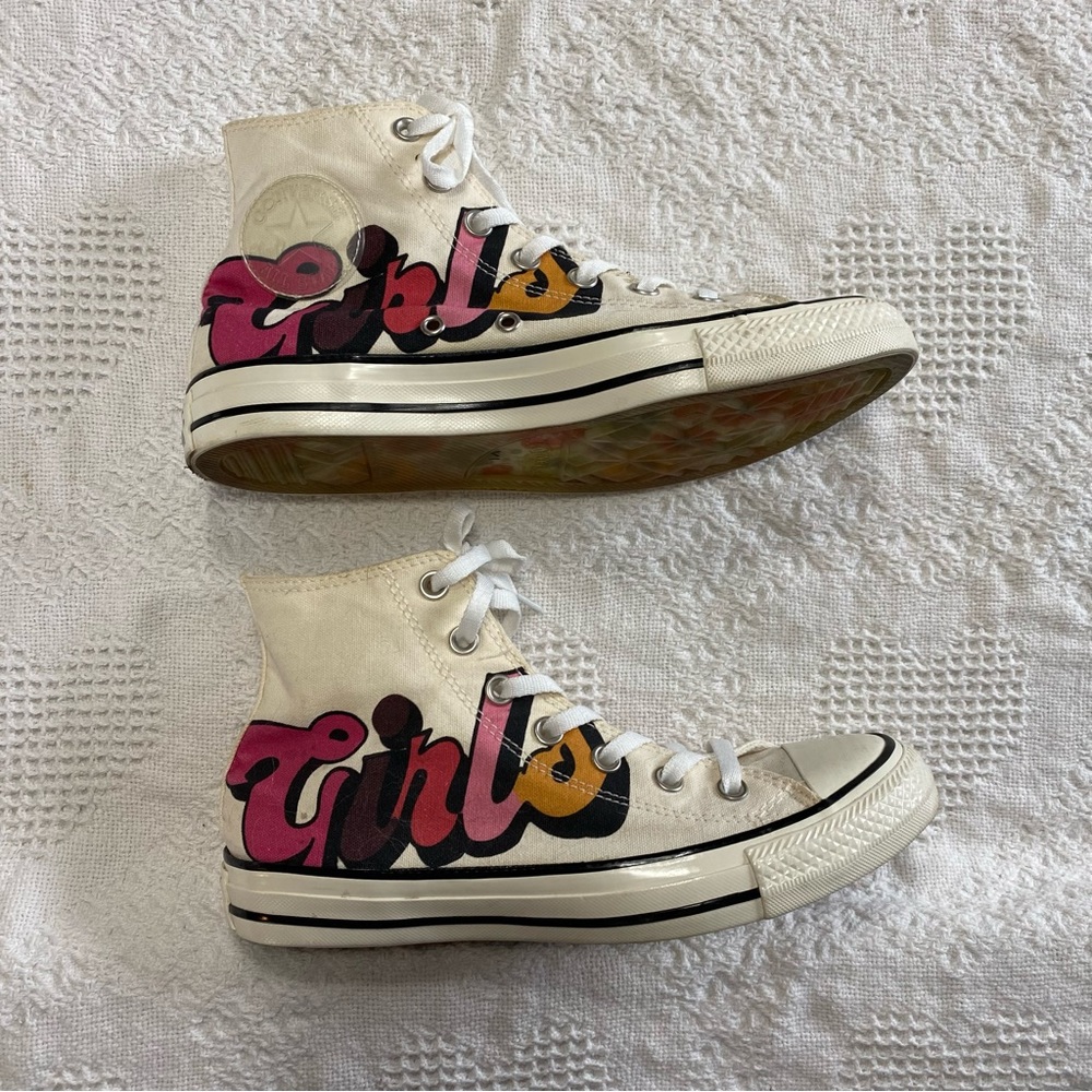 “Girls Unite” Hightop Converse (8) - Picture 3 of 10